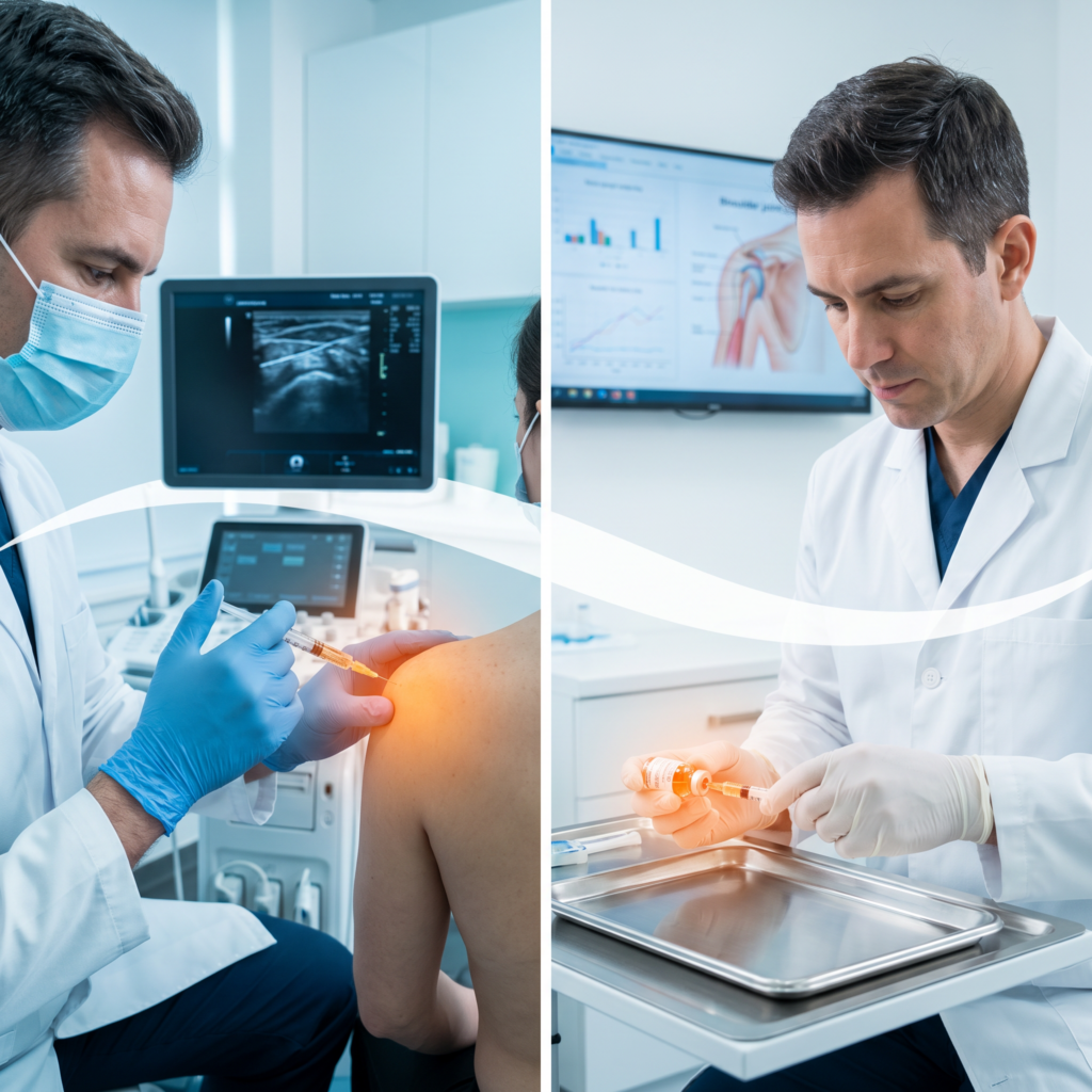 Agent Image - A split composition medical marketing image divided into two vertical connected panels(1)